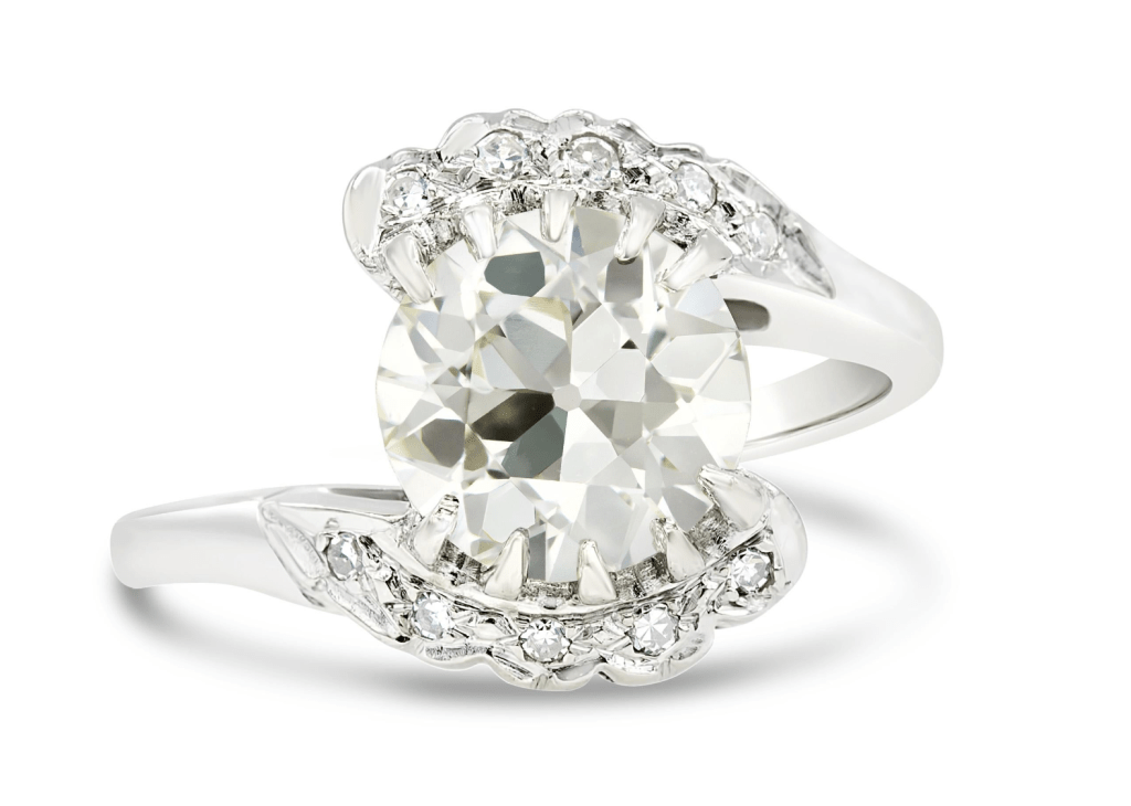 Vintage-inspired or actual vintage engagement rings